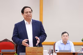 PM Pham Minh Chinh at the working session between the Politburo and the standing boards of the Party Committees of An Giang and Lam Dong provinces on September 3 (Photo: VNA)