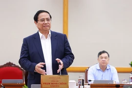 PM Pham Minh Chinh at the working session between the Politburo and the standing boards of the Party Committees of An Giang and Lam Dong provinces on September 3 (Photo: VNA)