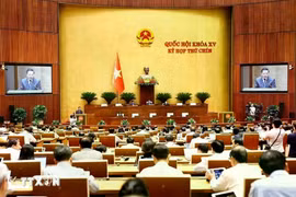 At the 9th session of the 15th National Assembly (Photo: VNA)