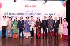 At the gathering in Ho Chi Minh City to mark the Bastille Day of France. (Photo: VNA)
