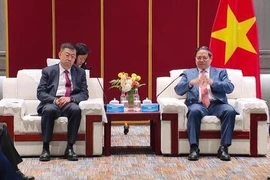 Vietnamese PM meets with Chinese corporations in Tianjin