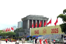 The Ho Chi Minh Mausoleum, located in Hanoi's historic Ba Dinh Square, stands as a cultural and political icon of the country. (Photo: VNA)