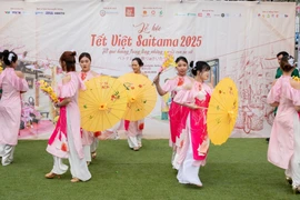 A performance at the first-ever Vietnamese Tet festival in Omiya city, Saitama prefecture of Japan (Photo: VNA)