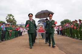 The fallen soldiers' remains are repartriated from Cambodia. (Photo: VNA)