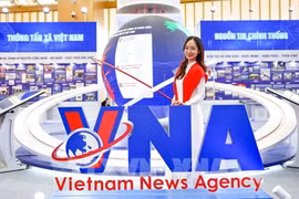 The VNA pavilion at the national exhibition themed “80-Year Journey of Independence – Freedom – Happiness” (Photo: VNA) 