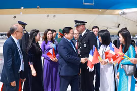 PM Pham Minh Chinh arrives in Nice city on June 7. (Photo: VNA)