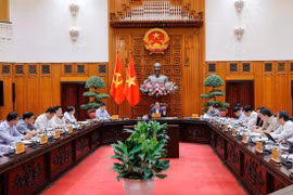 At the meeting of permanent Government members in Hanoi on May 24. (Photo: VNA)