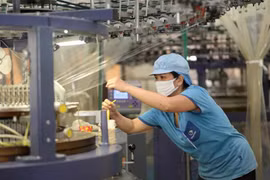 The garment and textile industry's performance has been powered by bold investments in modern production lines. (Photo: VNA)