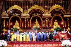 At the opening ceremony of the Yen Tu Spring Festival on February 7 (Photo: VNA)