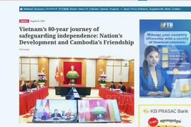 Uch Leang's article on Khmer Times (Photo: VNA)