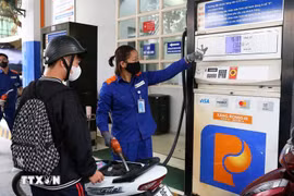 A Petrolimex gas station on Tran Hung Dao street, Hanoi (Photo: VNA)