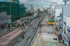 Site clearance has been completed for the Metro Line No.2 project. (Photo: sggp.org.vn)