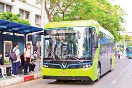An electric vehicle of VinBus. (Photo: nhandan.vn)