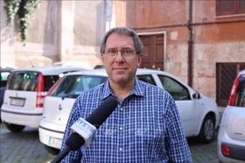 Professor Masina Pietro Paolo from the University of Naples “L’Orientale” in the interview with the Vietnam News Agency (Photo: VNA)