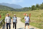 Foreign tourists visit Pu Luong in Thanh Hoa province. (Photo: VNA)