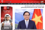 Vietnamese PM Pham Minh Chinh's official visit grabs the headlines of the Kuwaiti media. (Photo published by VNA)