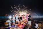 Guests watched in awe as fireworks lit up the night sky from the Sun Bavaria GastroPub restaurant. (Photo: Sun Group)