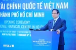 PM Pham Minh Chinh announces the establishment of the Vietnam International Financial Centre in Ho Chi Minh City. (Photo: VNA)