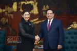 PM Pham Minh Chinh welcomes Thai Ambassador to Vietnam Urawadee Sriphiromaya in Hanoi on March 13. (Photo: VNA)