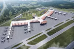 A graphic image of a new terminal of Phu Quoc International Airport (Photo: CPG Consultants)