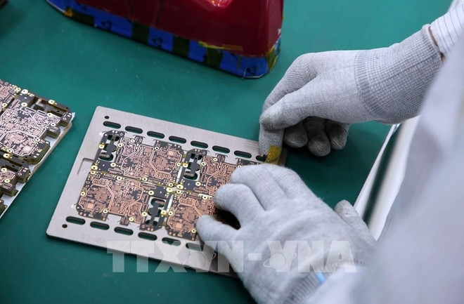 Semiconductor cooperation is emerging as a field both Vietnam and the US are strongly promoting. (Photo: VNA) semiconductor 1.jpg