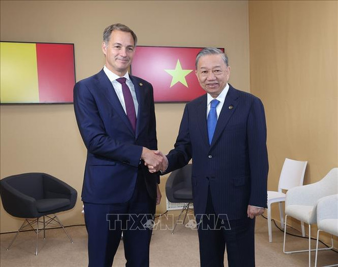 Vietnam’s top leader meets Belgian PM in Paris.jpg