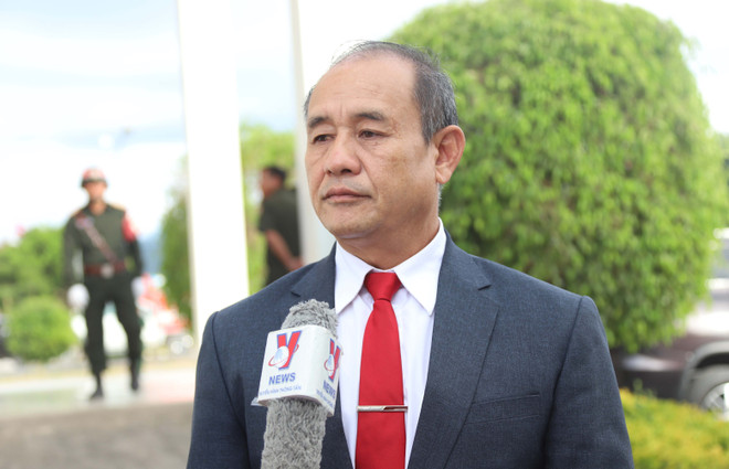 Bounhom Thedthany, Vice Secretary of the Lao People’s Revolutionary Party (LPRP) Committee of Xiengkhouang province, in an interview granted to the VNA. (Photo: VNA) Bounhom Thedthany.jpg