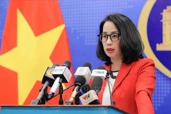 Spokeswoman of the Vietnamese Ministry of Foreign Affairs Pham Thu Hang (Photo: VNA)