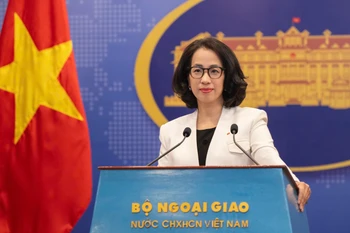 Spokesperson of the Ministry of Foreign Affairs Pham Thu Hang (Photo: VNA)