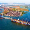 A vessel lays at anchor at Gemalink International Port in Ba Ria Vung Tau province. Photo: VNA