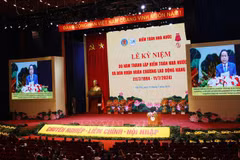 National Assembly Chairman Tran Thanh Man speaks at the ceremony (Photo: VNA)