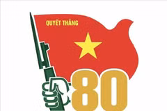 The logo design for use in popularisation activities in celebration of the 80th founding anniversary of the Vietnam People's Army (December 22, 1944 - 2024). (Photo: VNA)