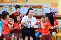 Vietnam has paid due attention to early childhood education. (Photo: VNA)