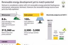 Renewable energy development yet to match potential