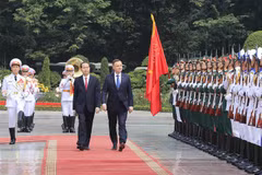 Ceremony held to welcome Polish President