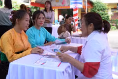 Doctors provide information and healthcare advice to women (Photo: VNA)