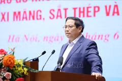 Prime Minister Pham Minh Chinh speaking at the conference (Photo: VNA)