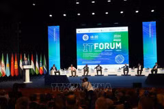 An overview of the XV International IT Forum (Photo: VNA)