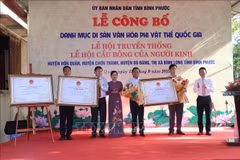Cau Bong Festival becomes national intangible heritage