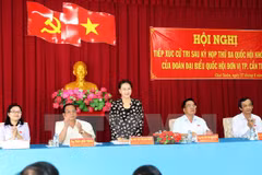NA Chairwoman Nguyen Thi Kim Ngan meets Can Tho constituents