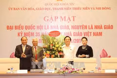 Government, NA leaders highlight importance of education 