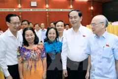 President Tran Dai Quang meets Ho Chi Minh City constituents