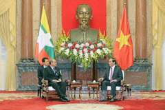 Myanmar top legislator wraps up Vietnam visit
