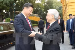Party chiefs Nguyen Phu Trong, Xi Jinping hold talks
