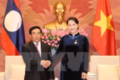 National Assembly Chairwoman meets Laos Vice President