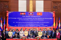 Cambodia-Laos-Vietnam NA committees strengthen cooperation
