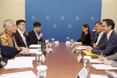 The 16th Vietnam-Singapore political consultation held in the city state on September 4 (Photo: VNA)