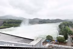 A view of Thac Ba hydropower reservoir (Photo published by VNA)