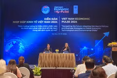 Ramla Khalidi, United Nations Development Programme (UNDP), and Tran Thi Hong Minh, President of the Central Institute for Economic Management. (Photo: VNA) 