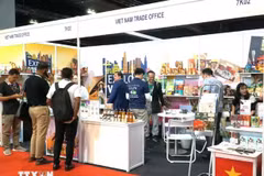 The pavilion of the Vietnam Trade Office at the 2024 Malaysia International Halal Showcase. (Photo: VNA)